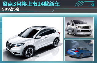 盤點3月將上市14款新車 suv占6席 圖